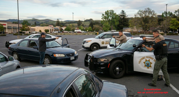 Aiming an unloaded firearm at an officer constitutes force or violence under the wording of knowingly resisting an officer statute (69(a) P.C.)